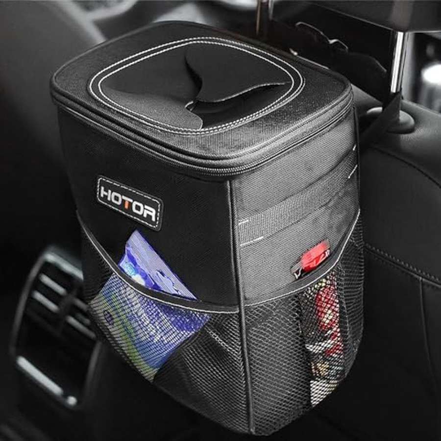 Car Trash Can with Lid and Sto - Waterproof Car Trash Can With Lid ulasan dan harga