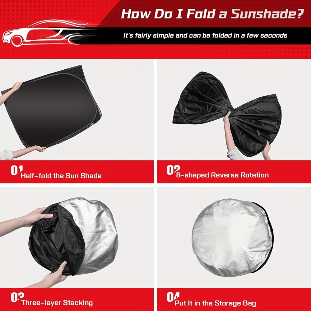 Car Windshield Sunshade Car Fr - Car Sunshade Windshield Umbrella Foldable ulasan dan harga