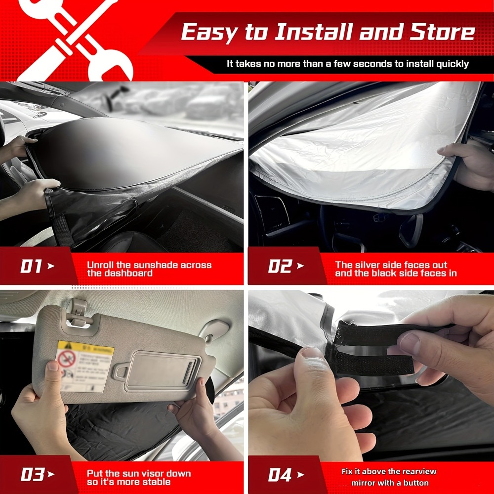 Car Windshield Sunshade Car Fr - Car Sunshade Windshield Umbrella Foldable ulasan dan harga