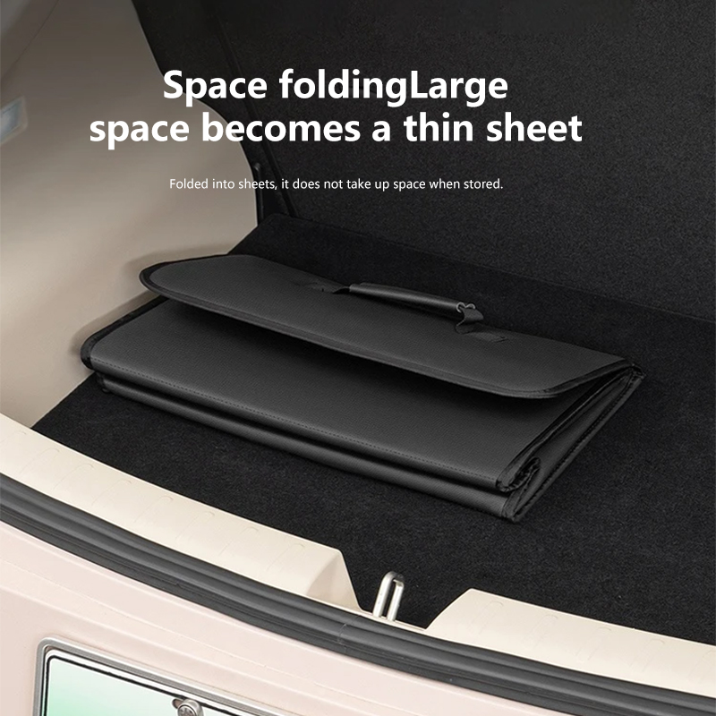 Car Leather Trunk Storage Box  - Car Trunk Organizer Foldable Storage Box ulasan dan harga