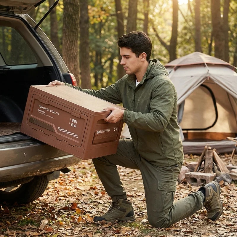 Folding Outdoor Camping Storag - Car Trunk Organizer Foldable Storage Box ulasan dan harga