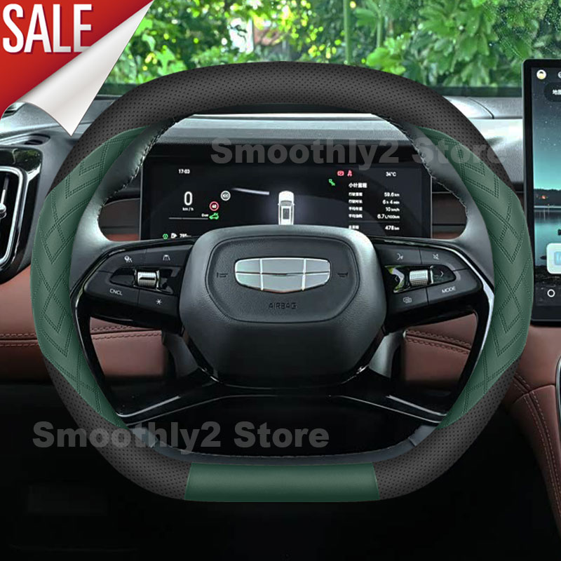 Car Leather Steering Wheel Cov - Car Steering Wheel Cover Anti Slip Breathable ulasan dan harga