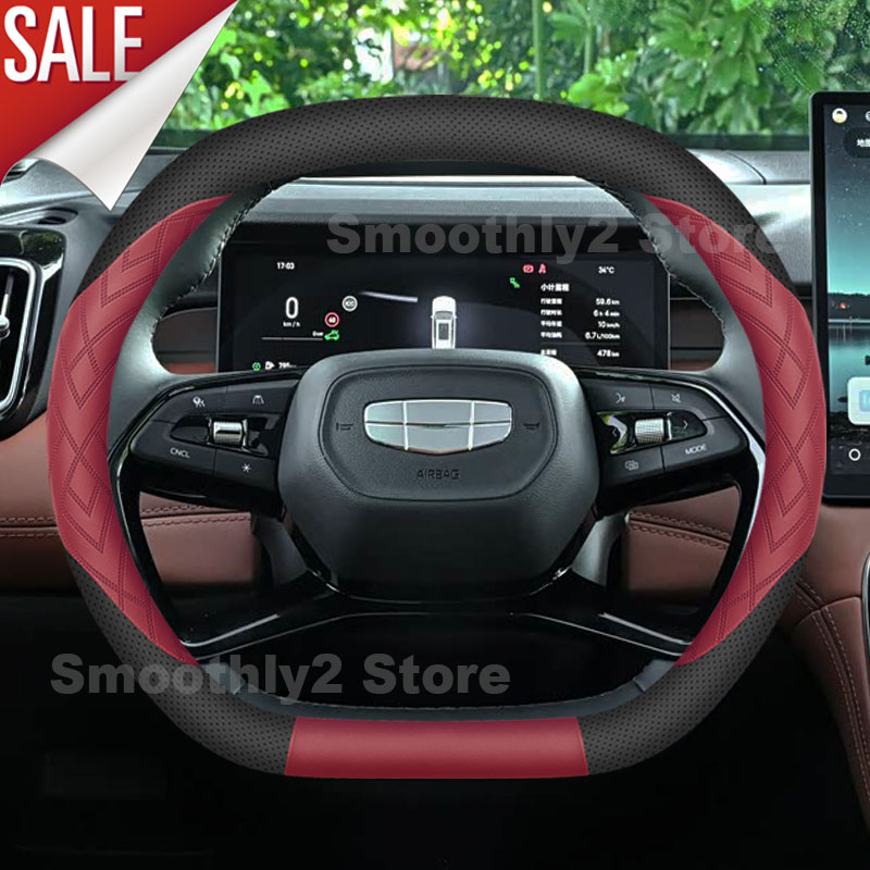 Car Leather Steering Wheel Cov - Car Steering Wheel Cover Anti Slip Breathable ulasan dan harga