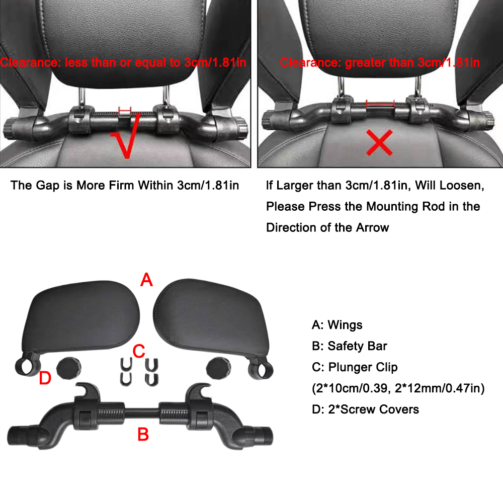 Car Neck Headrest Pillow Cushi - Memory Foam Car Neck Pillow Lumbar Support ulasan dan harga