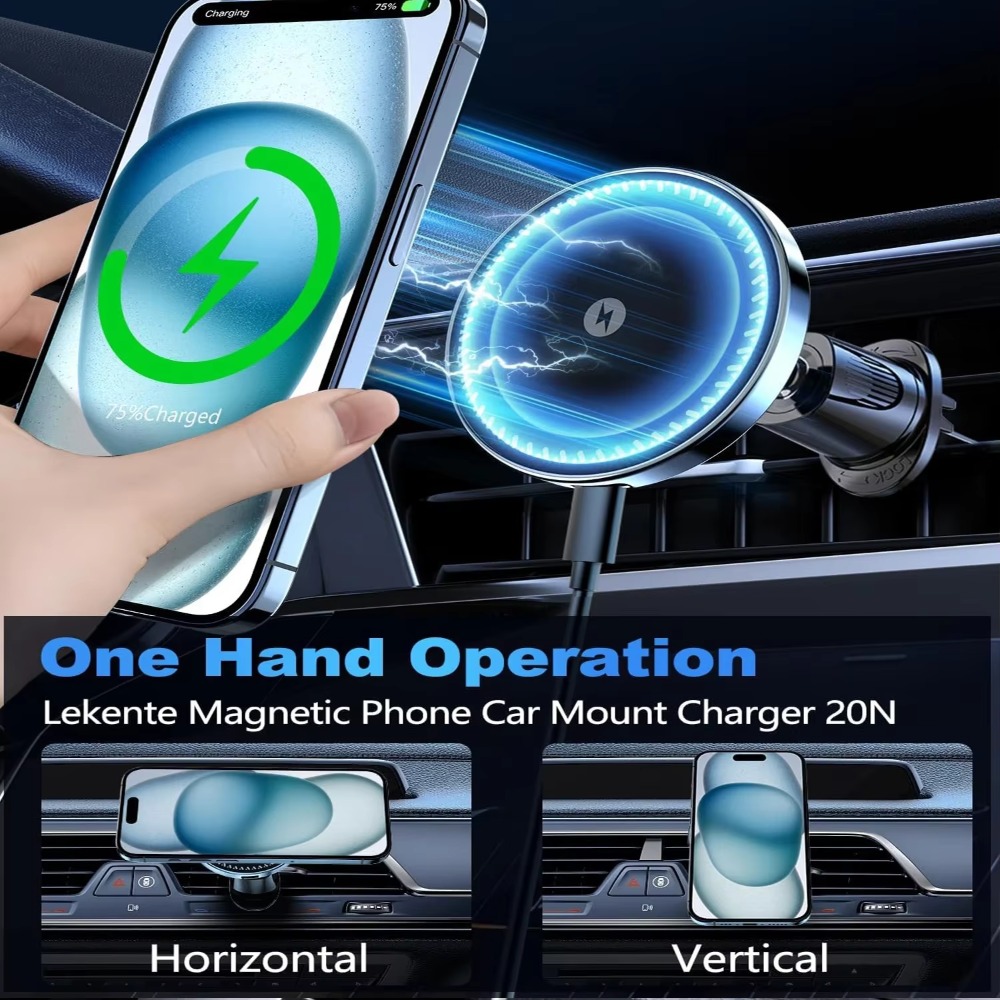 2025 Magnetic Wireless Car Pho - Magnetic Phone Holder For Car Vent ulasan dan harga